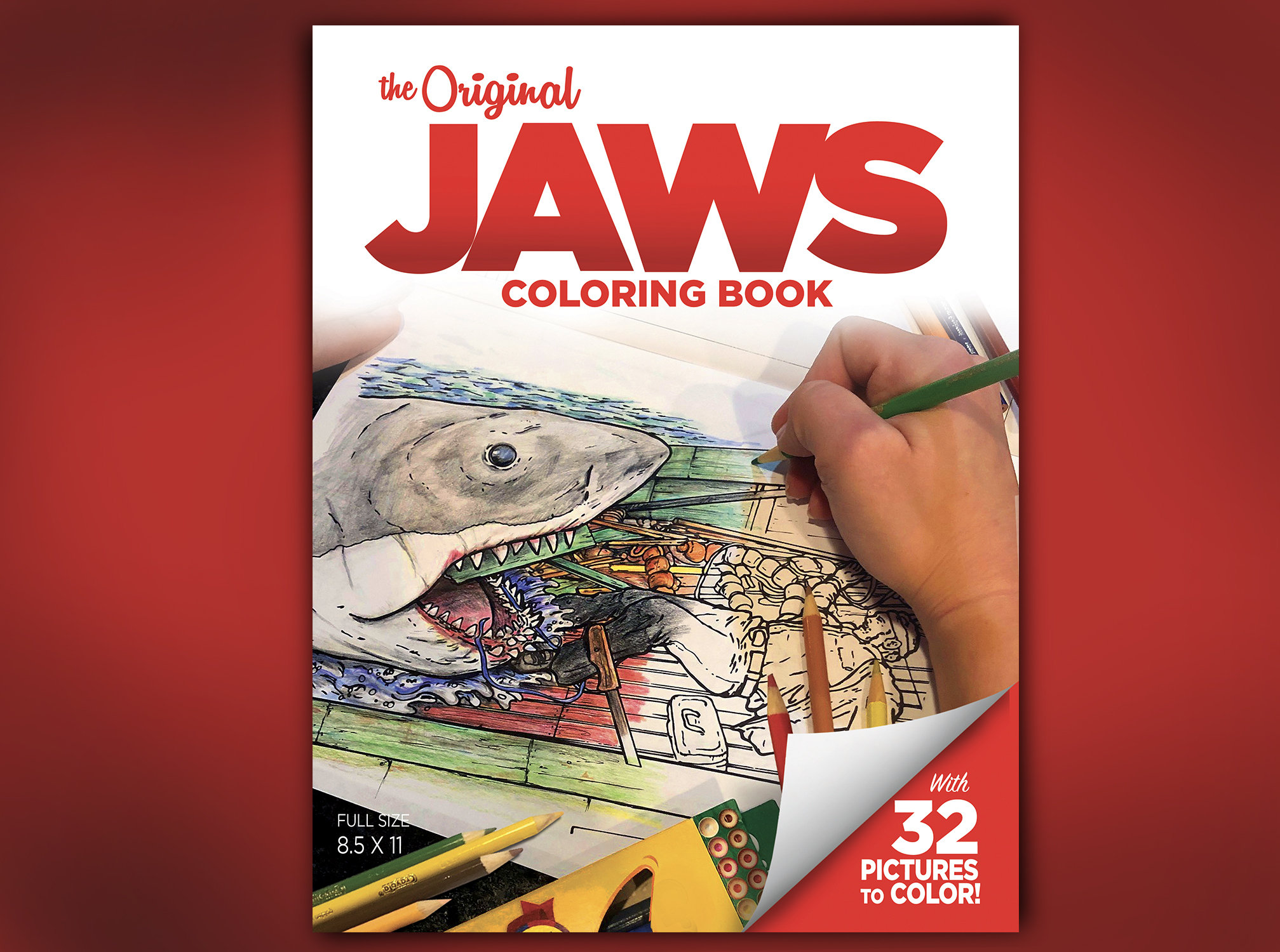 Jaws coloring book the original shark coloring book great white coloring book shark coloring book jaws shark coloring pages