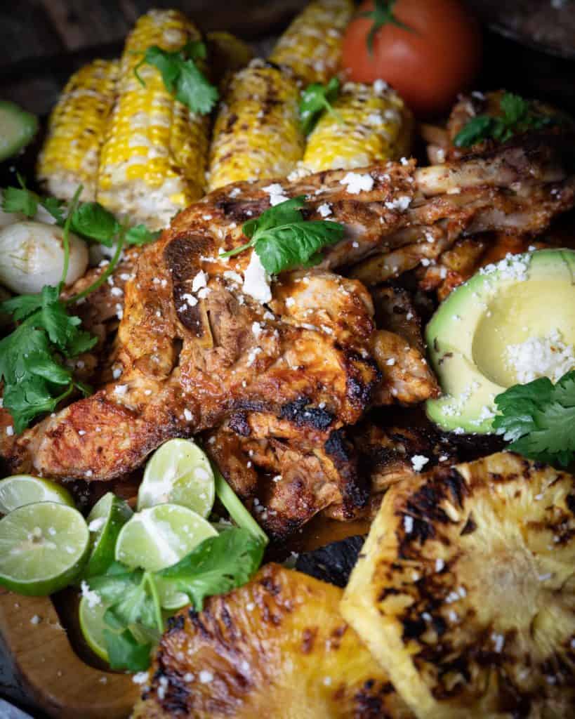 Botana de pollo al pastor