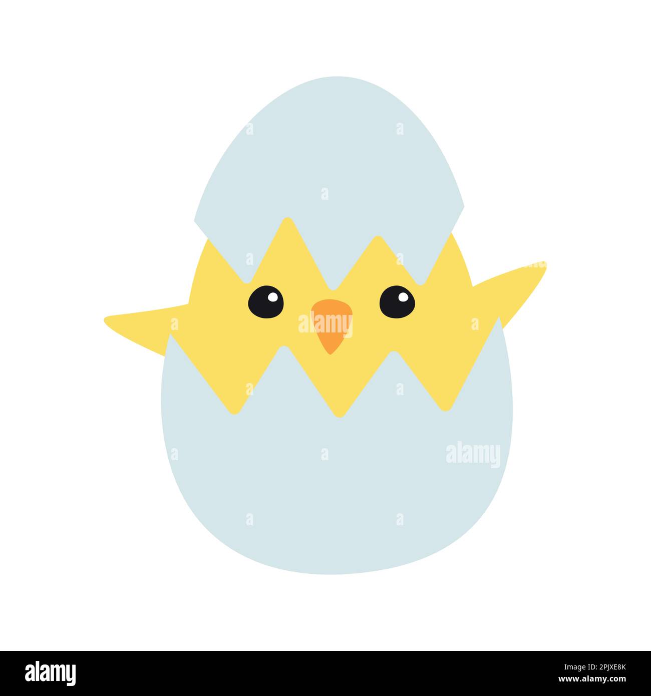 Cute easter chicken egg shell card vector vectors hi