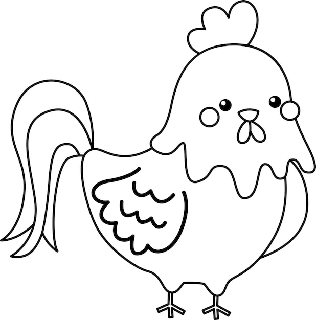 Imãgen de pollito colorear