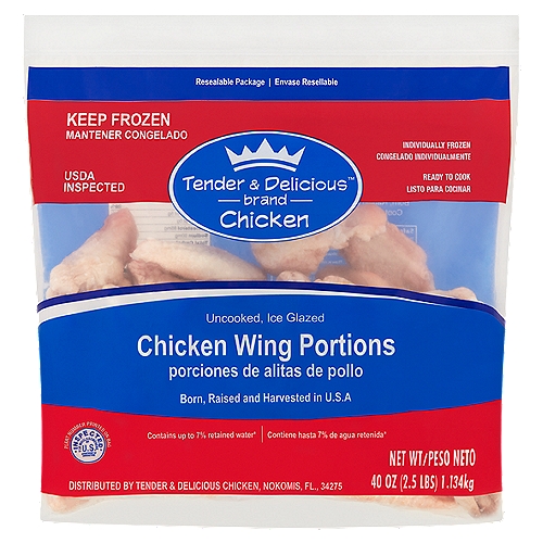 Tender delicious brand chicken wing portions oz