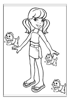 Printable polly pocket coloring pages collection the perfect gift for kids p