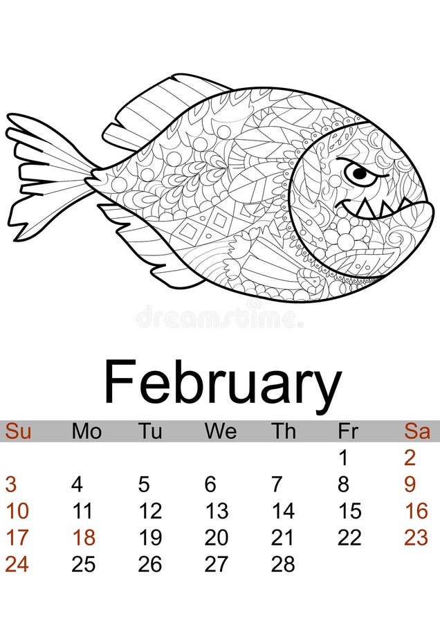 Piranha coloring page stock illustrations â piranha coloring page stock illustrations vectors clipart