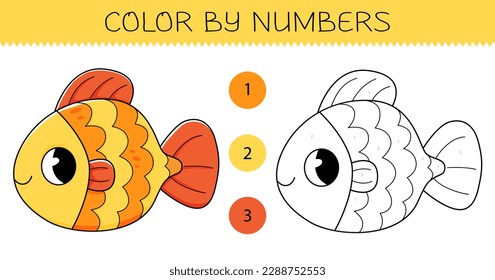 Goldfish color line stock photos and pictures