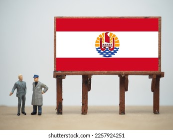 French polynesia flag stock photos