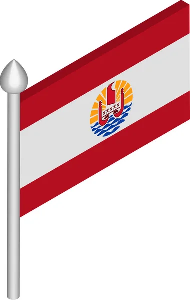 French polynesia flag stock vector by megastocker