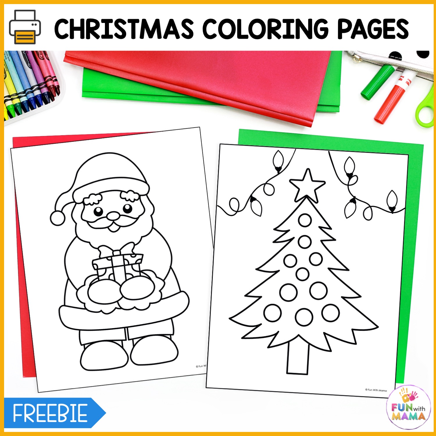 Free christmas coloring pages