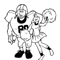 Cheerleading coloring pages