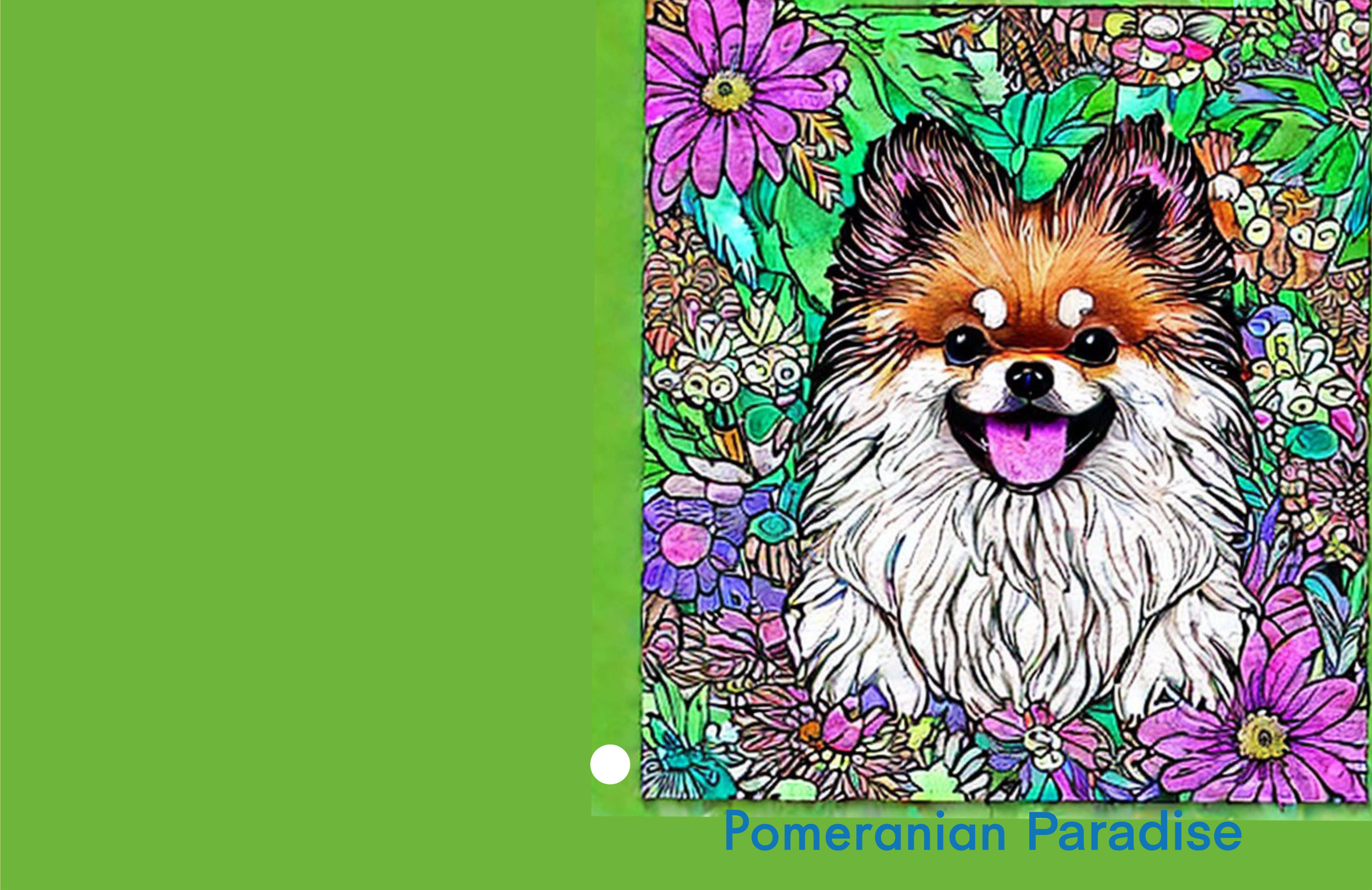 Pomeranian coloring book by alex hartman