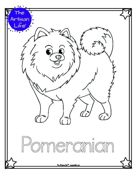 Free printable dog breed coloring pages for kids