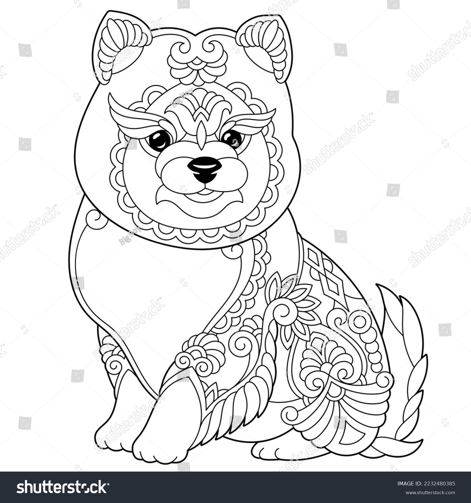 Pomeranian books over royalty
