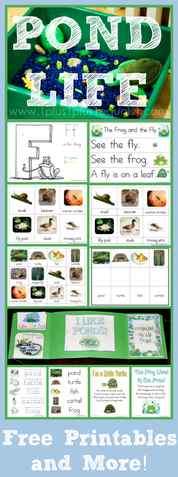 Pond theme printables and more