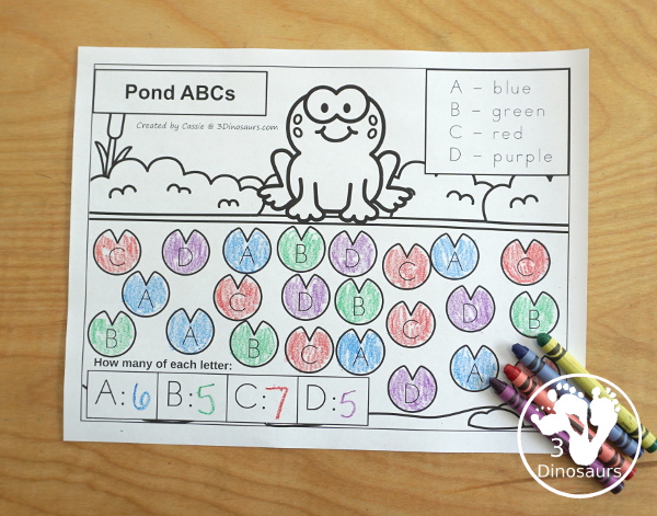 Pond frog themed printables activities dinosaurs