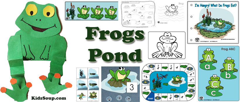 Frogs crafts activities games and printables