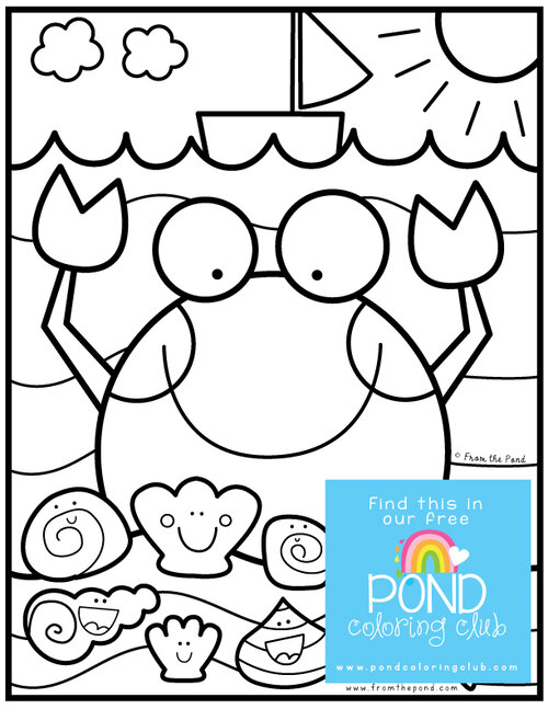 Ocean â pond coloring club