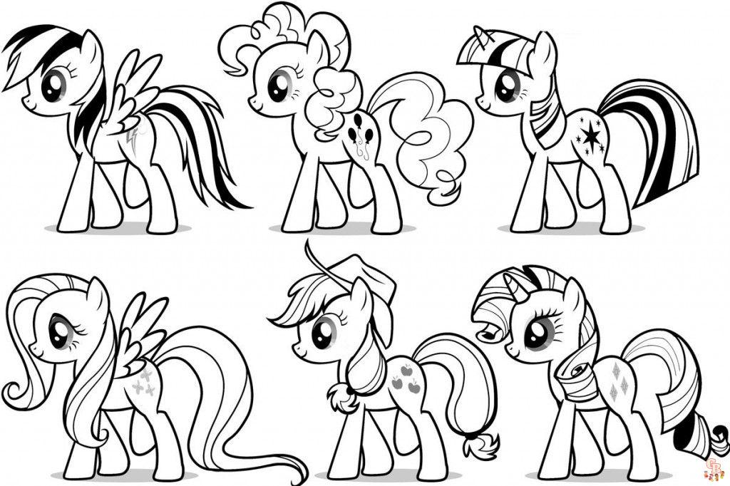 Little ponies coloring pages