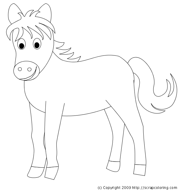 Pony coloring page