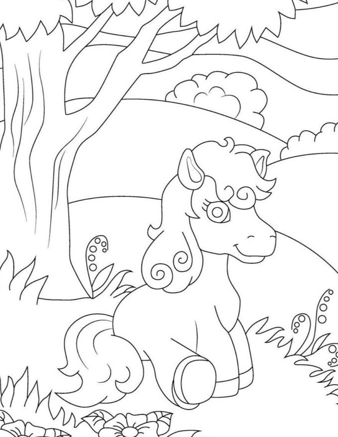 Pony coloring book made by teachers