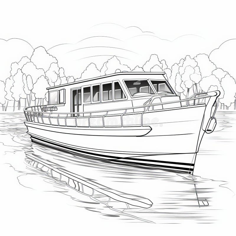 Boat pontoon stock illustrations â boat pontoon stock illustrations vectors clipart