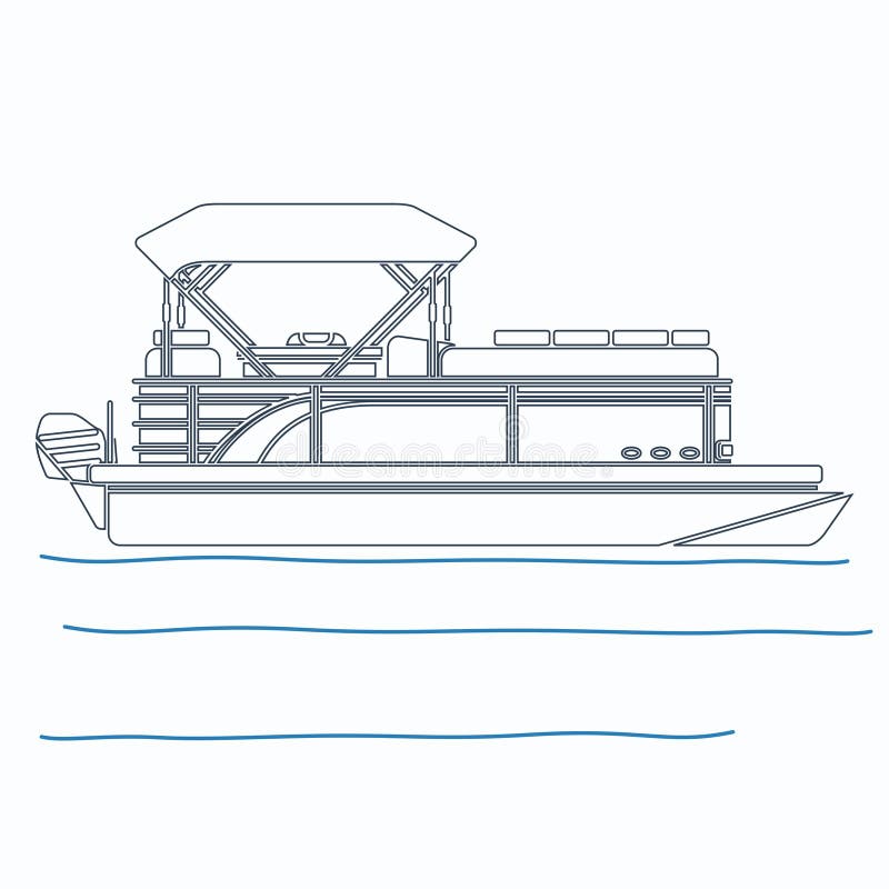 Boat pontoon stock illustrations â boat pontoon stock illustrations vectors clipart
