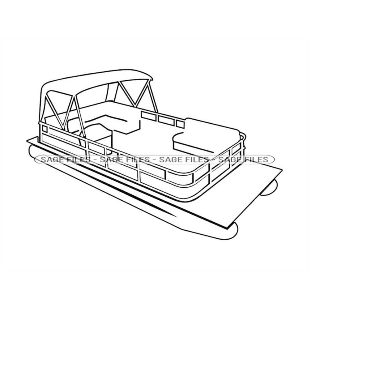 Pontoon boat outline svg pontoon boat svg pontoon boat c