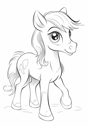 Pony coloring page from