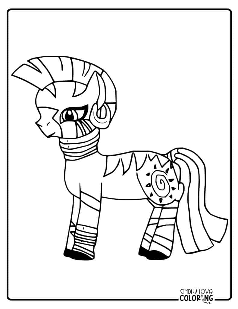 My little pony coloring pages free pdf printables