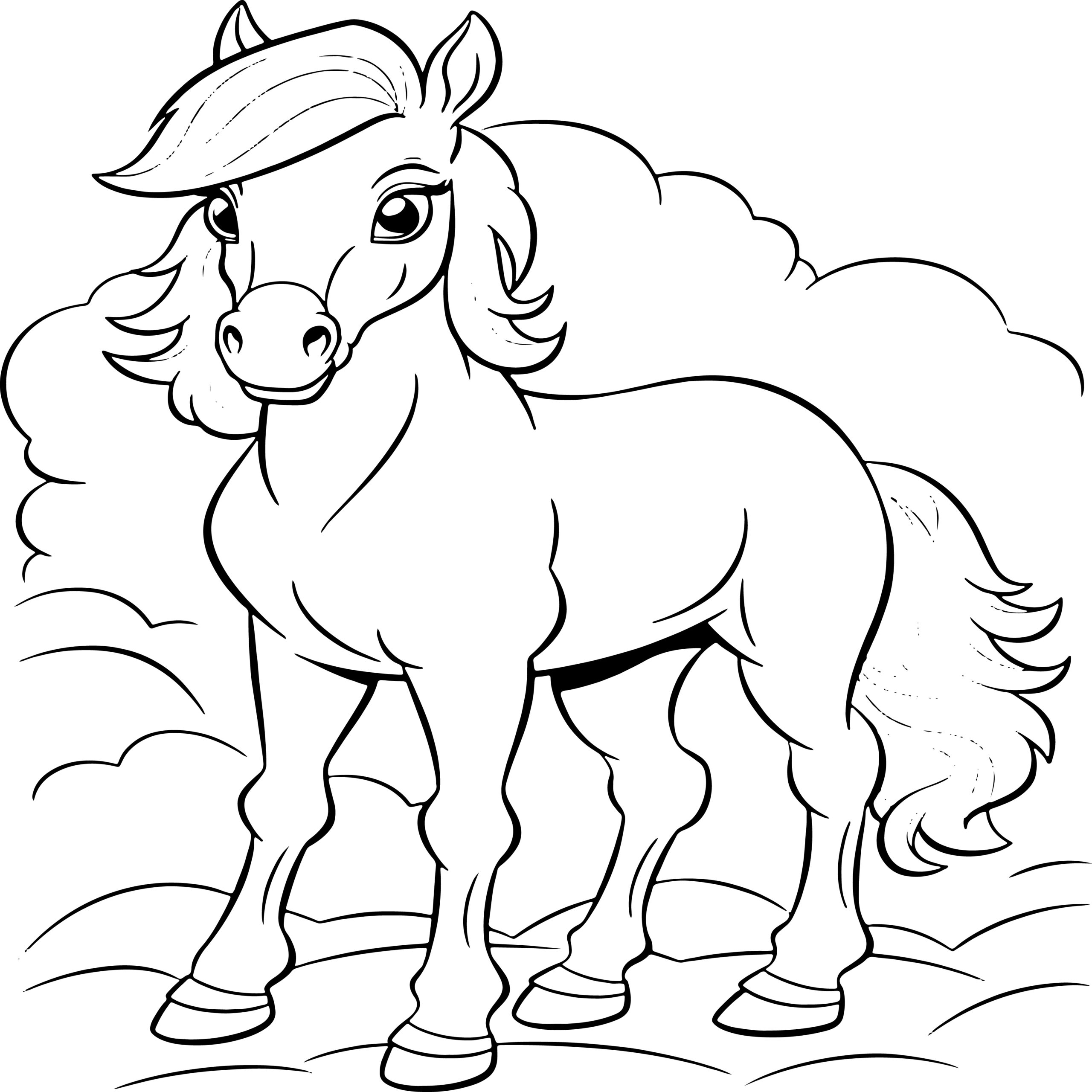 Horse coloring book a fun horses and ponies beautiful colouring pages made by teachers