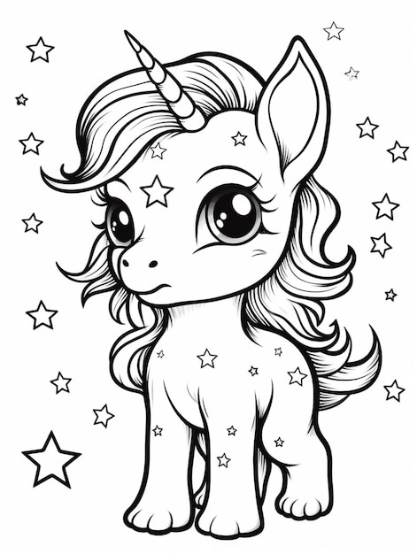 Page unicorn coloring book pdf pictures