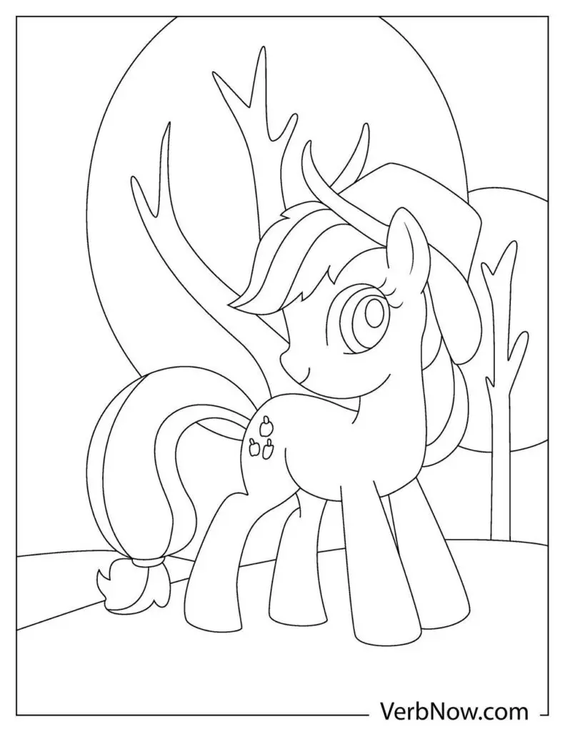Free pony coloring pages for download printable pdf
