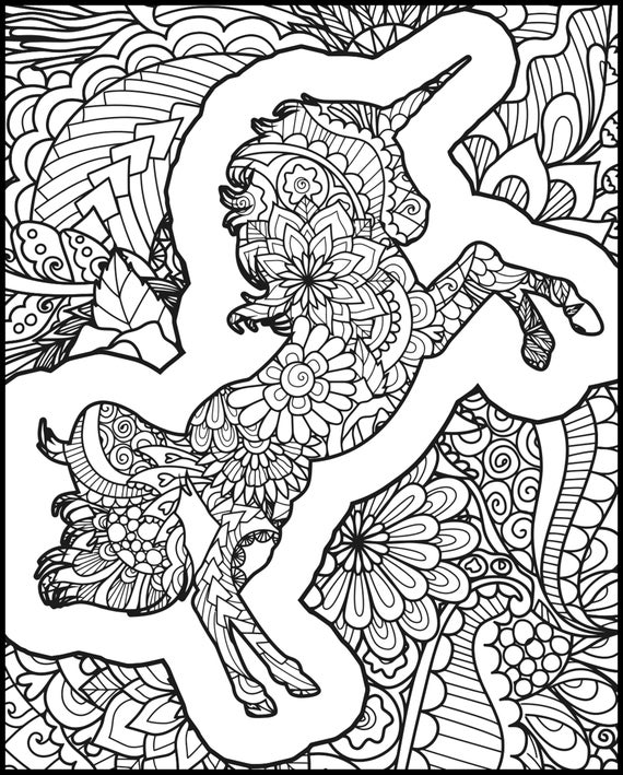 Unicorn coloring pages for adults for stress relief unicorn digital print unicorn quotes art unicorn head unicorn horn unicorn image
