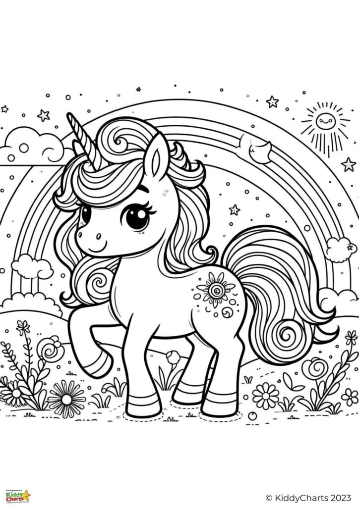 Coloring pages of unicorn ideas free to download
