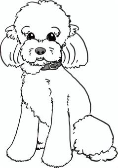 Free vectors toy poodle coloring