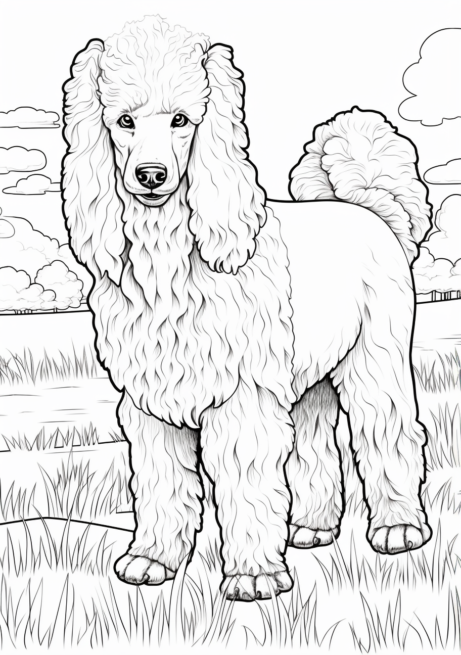 Poodle in detail true to