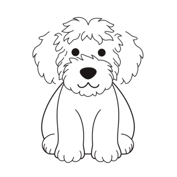 Poodle outline png transparent images free download vector files