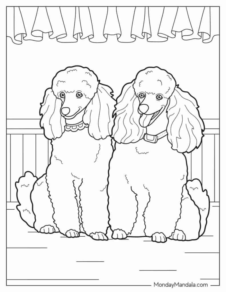 Dog coloring pages free pdf printables