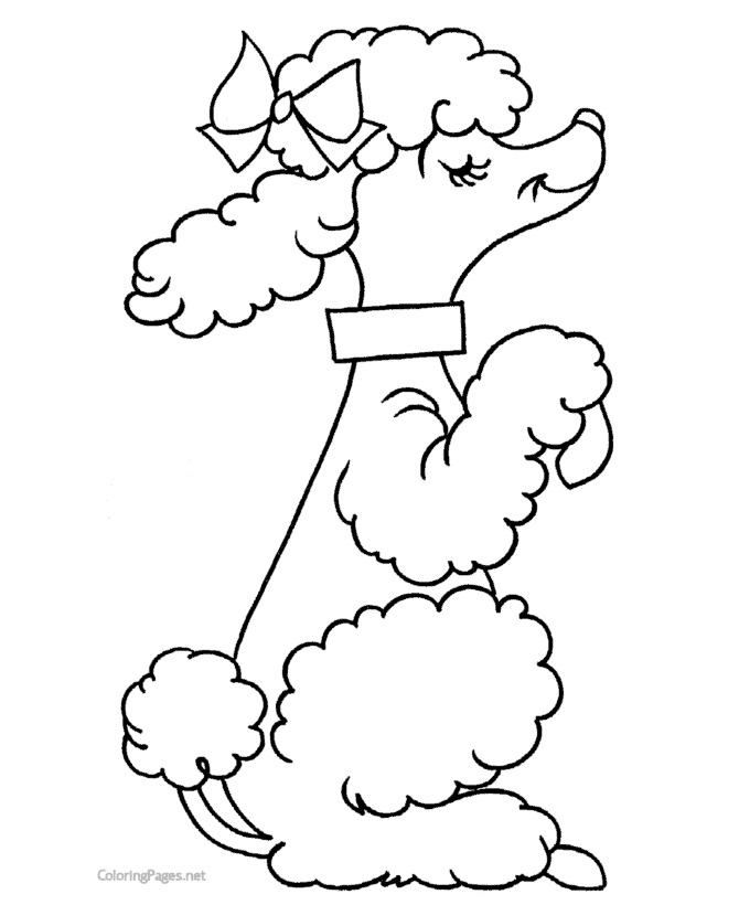 Dog coloring pages for kids