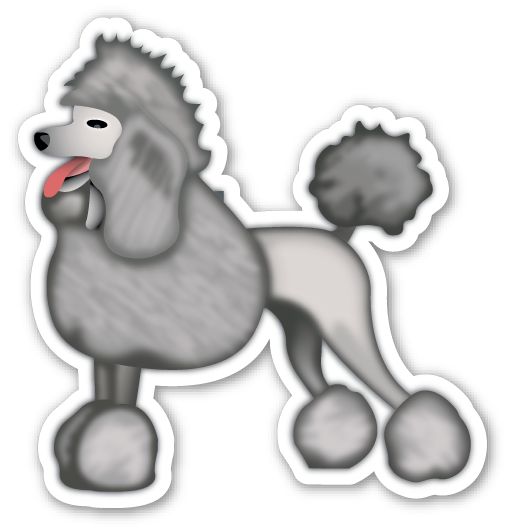 Poodle poodle emoji stickers emoji