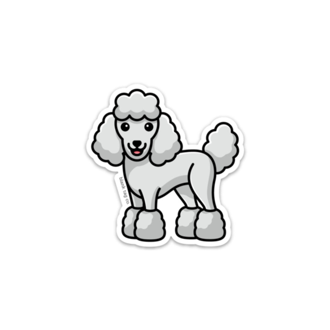 The poodle sticker