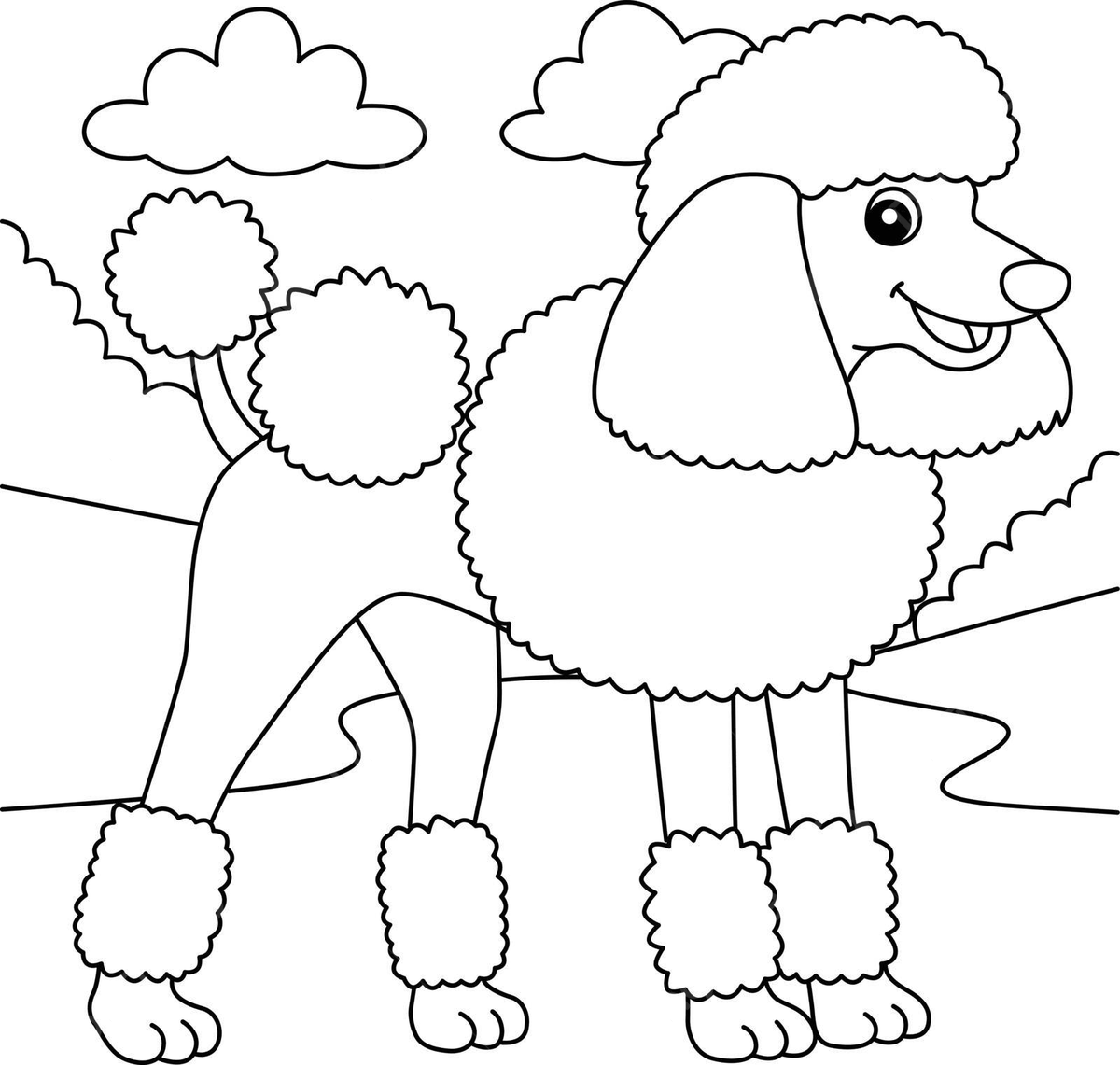 Poodle dog vector art png images free download on