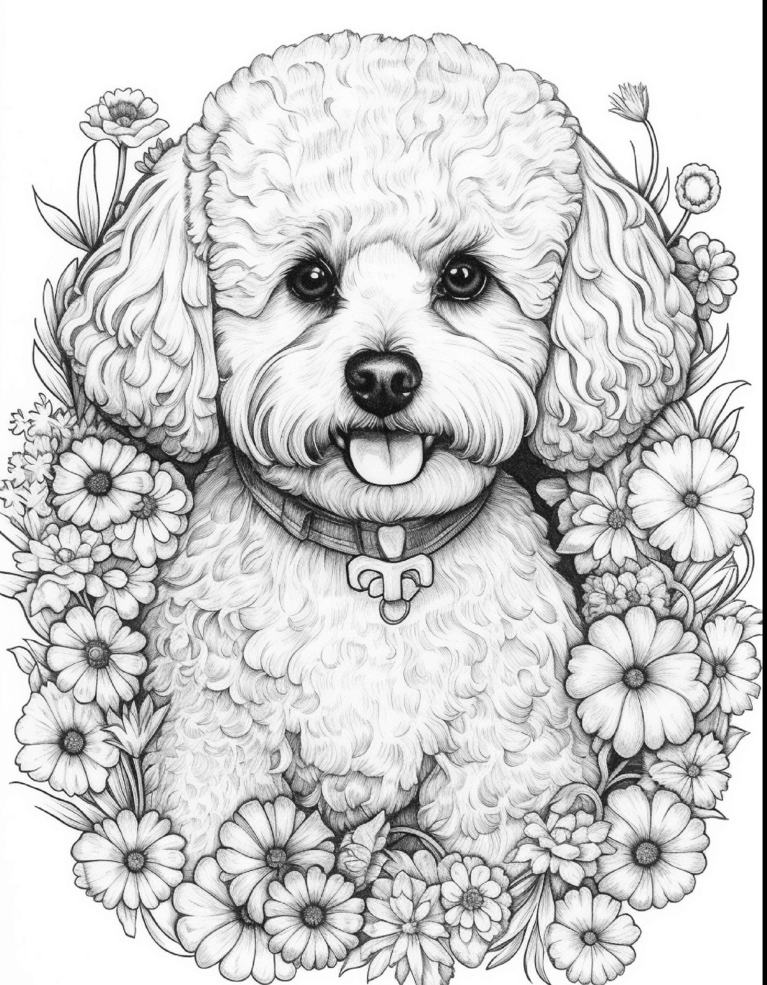 Poodle coloring