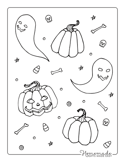 Free pumpkin coloring pages for kids adults