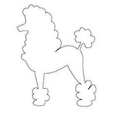 Poodle skirt coloring page