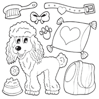 Dog breed coloring pages