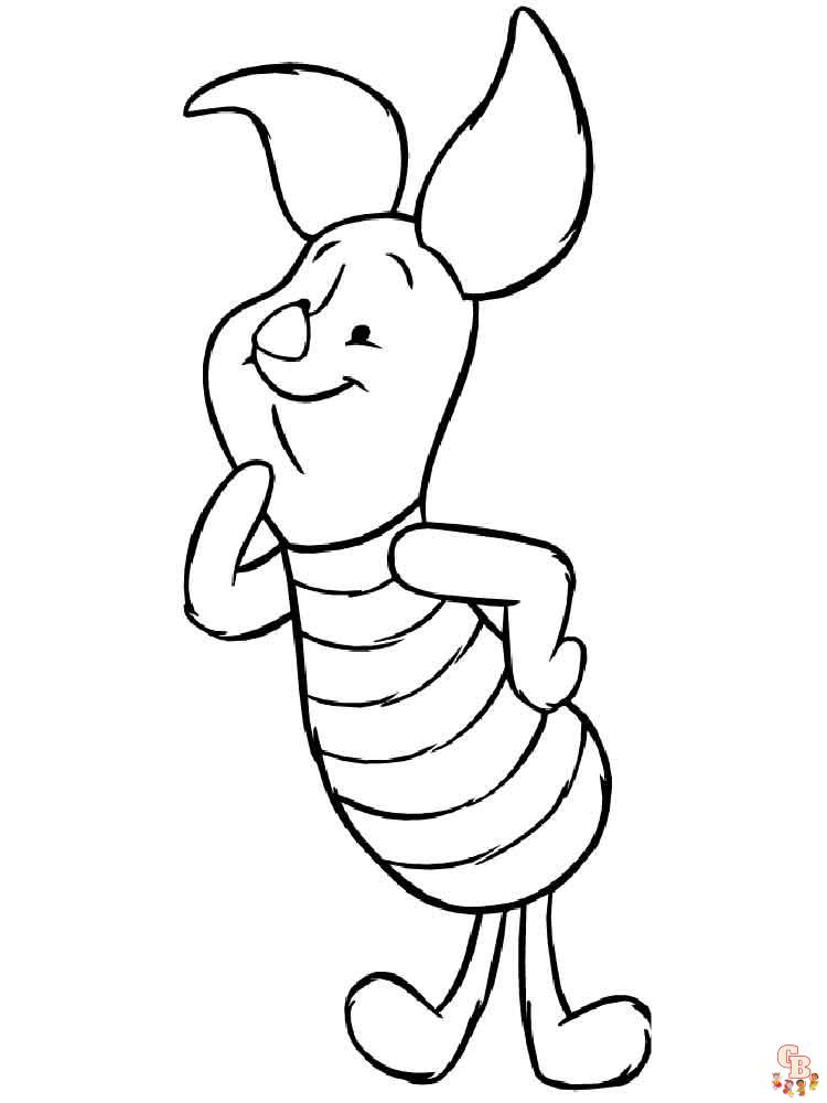 Free piglet coloring pages for kids to print