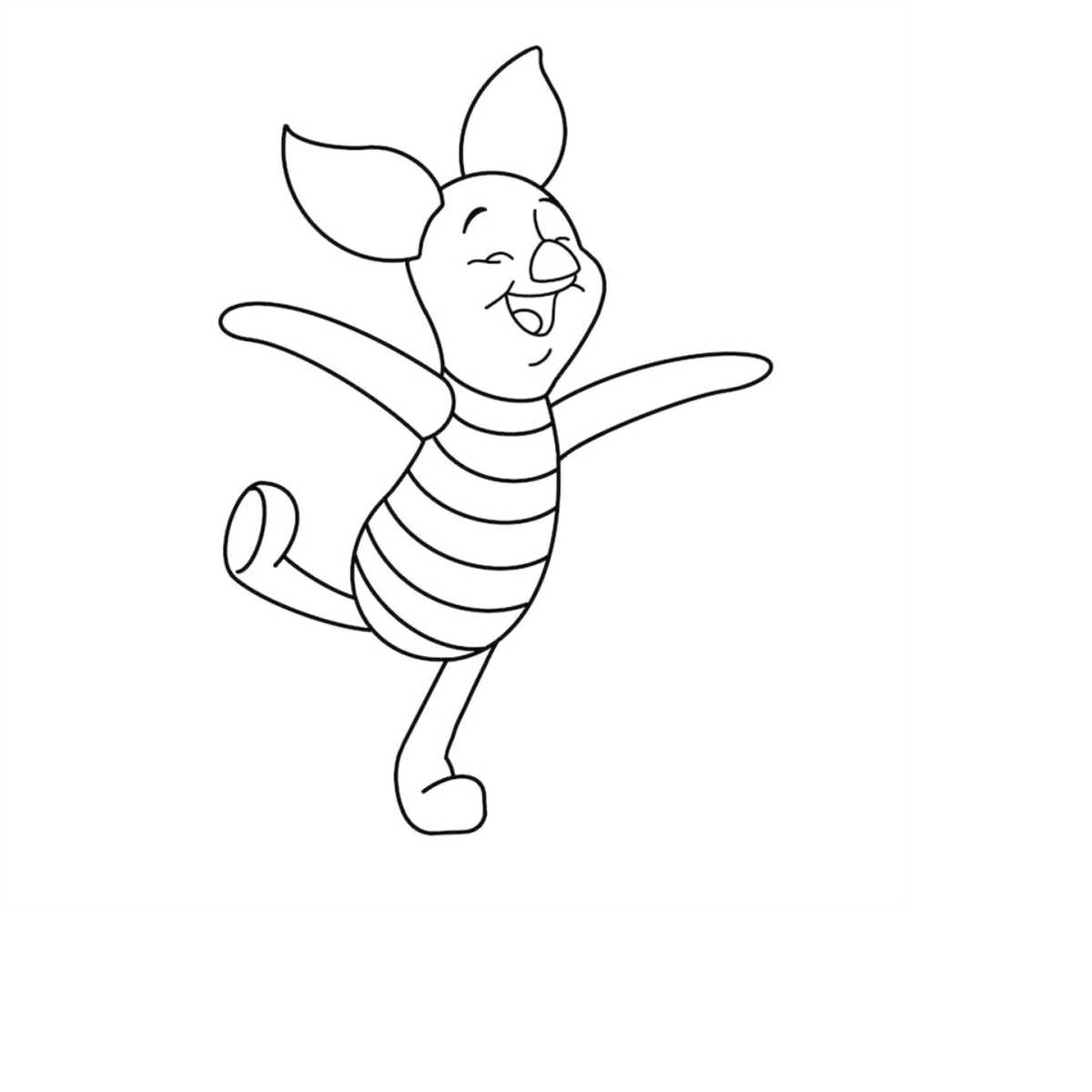 Happy piglet winnie the pooh digital files