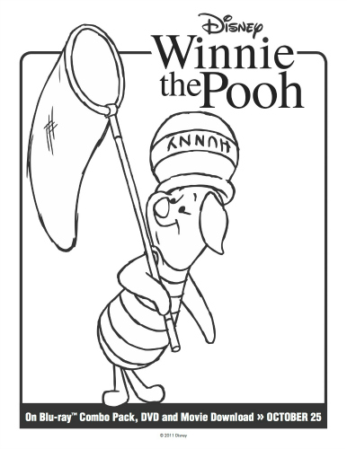 Printable piglet coloring page