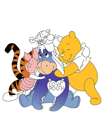 Popular pooh bear coloring pages for kids to color and print