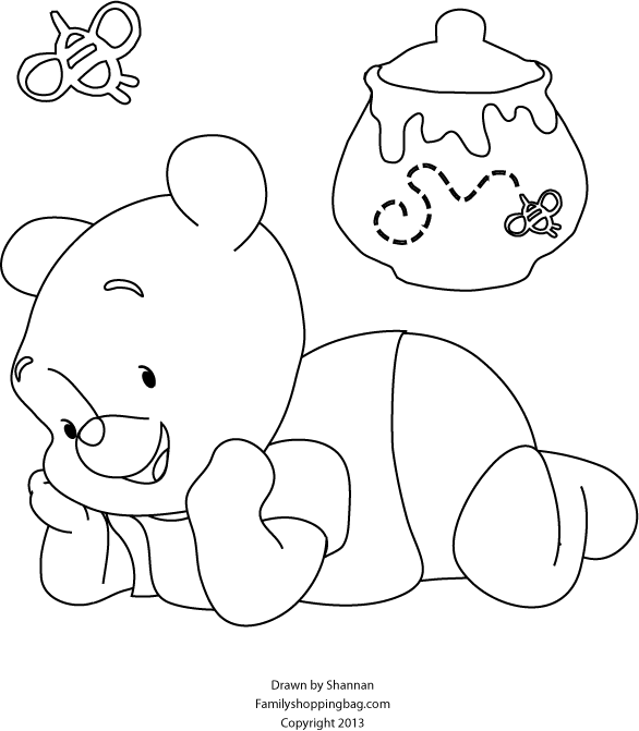 Pooh coloring page