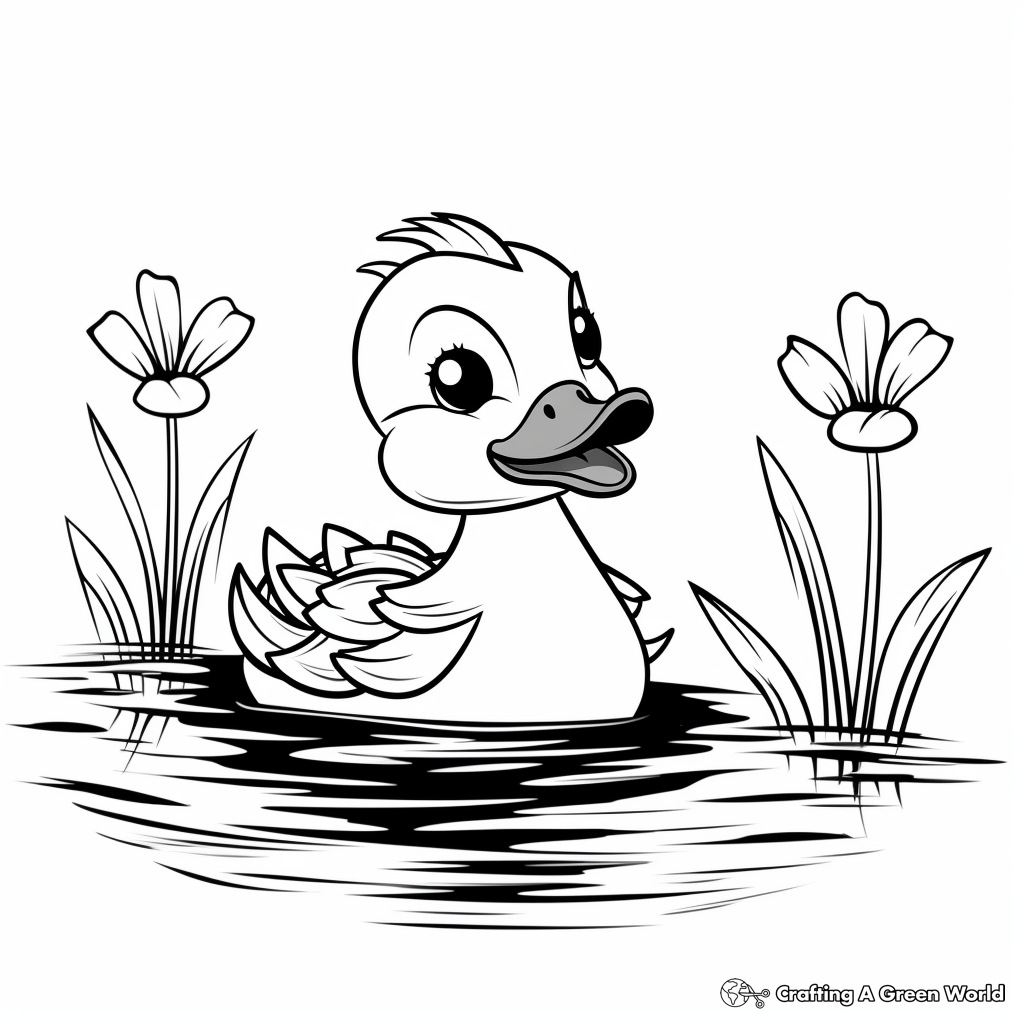 Rubber duck coloring pages